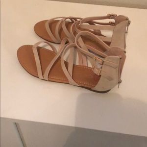 Nude strappy sandals